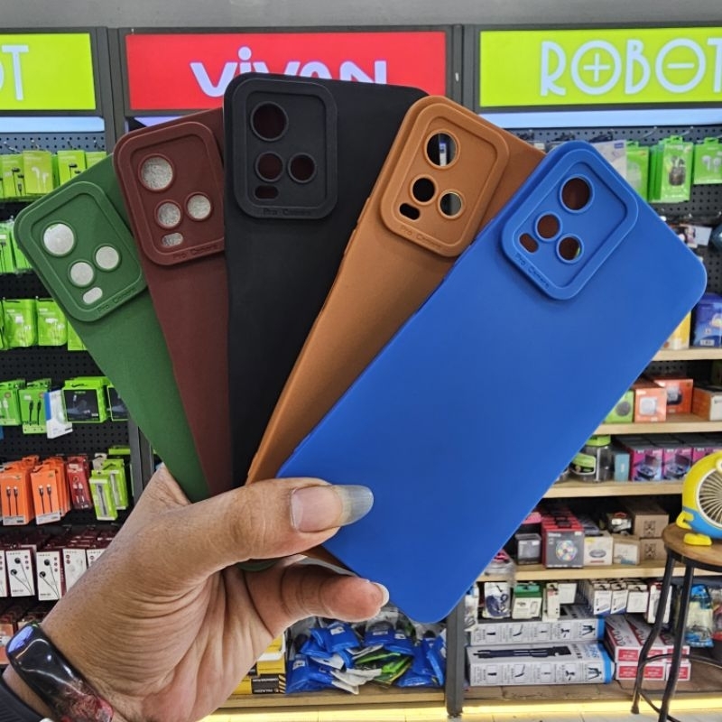 CASE VIVO Y21 / VIVO Y21A / VIVO Y21S / VIVO Y21T / VIVO Y33S SOFT CASE PRO CAMERA MACARON