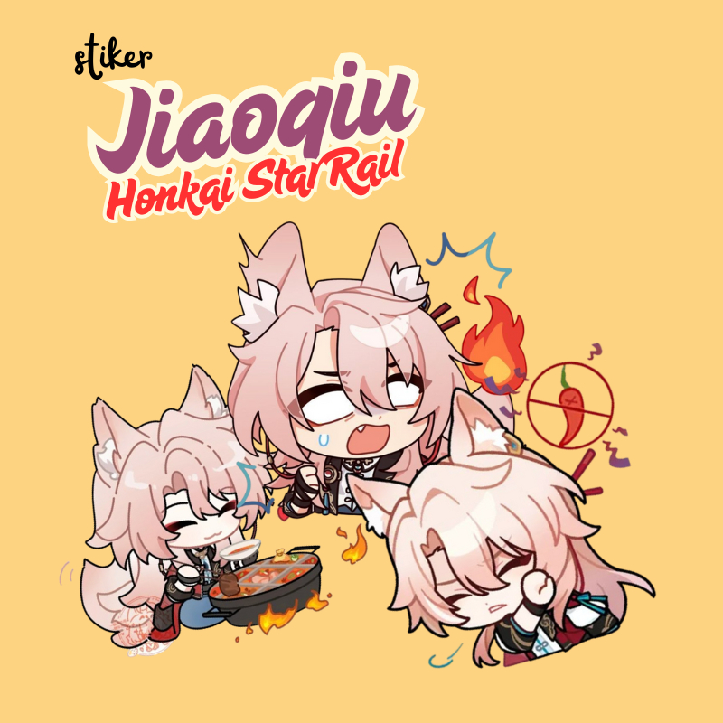 

STIKER JIAO QIU HSR | STICKER JIAOQIU HONKAI STAR RAIL 7 CM VINYL ANTI AIR