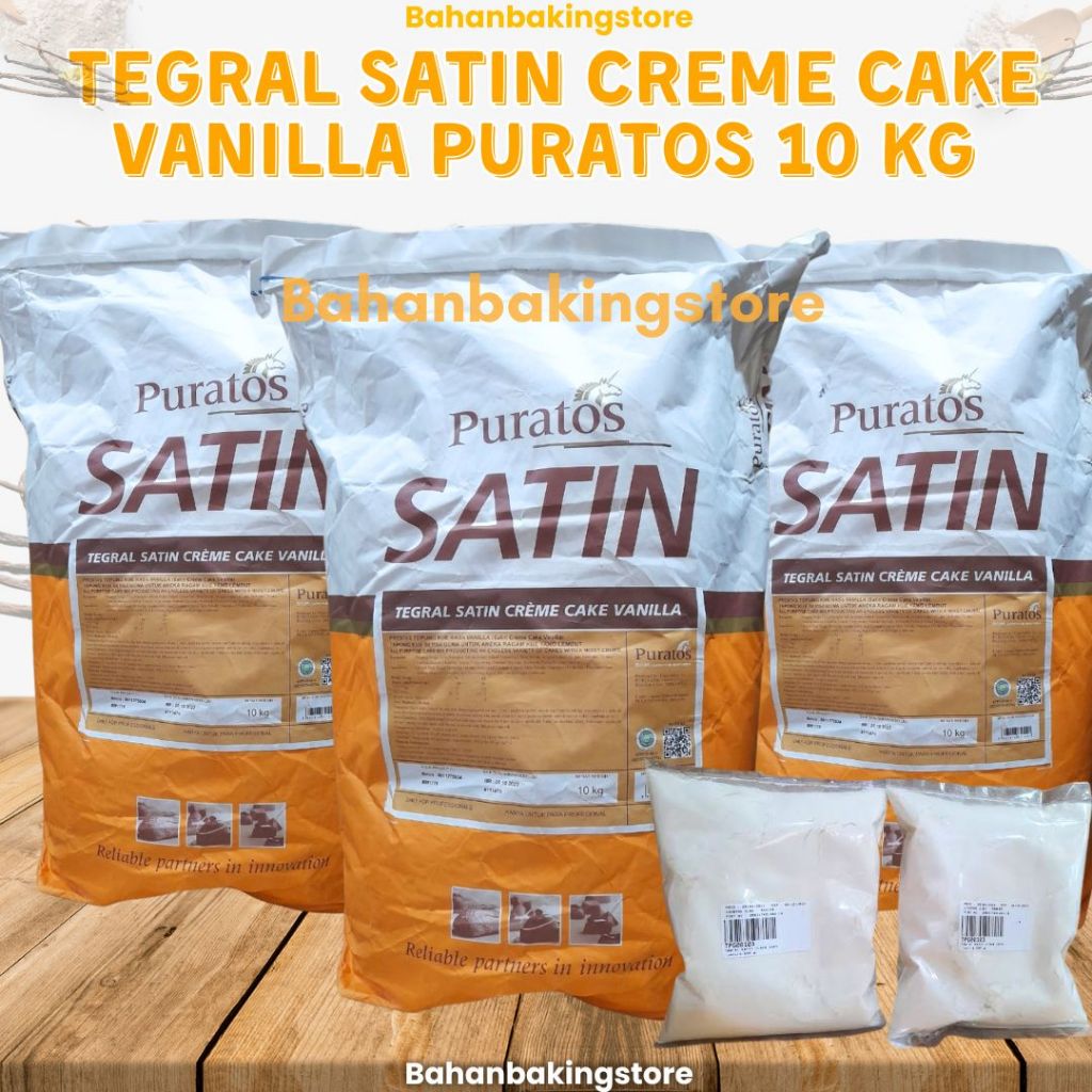 PURATOS TEGRAL SATIN CREME CAKE VANILLA PURATOS TERSEDIA KEMASAN REPACK 1 KG | TEPUNG PREMIX VANILLA