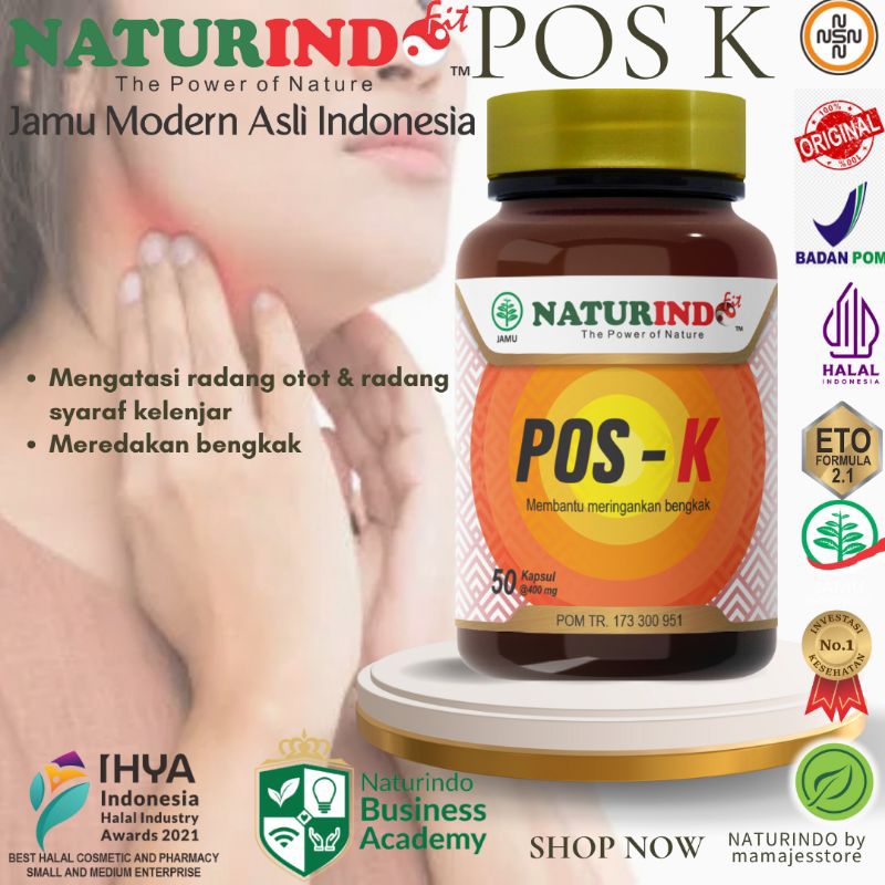 POS-K BY NATURINDO Mengatasi radang kelenjar 100% asli original (cod)