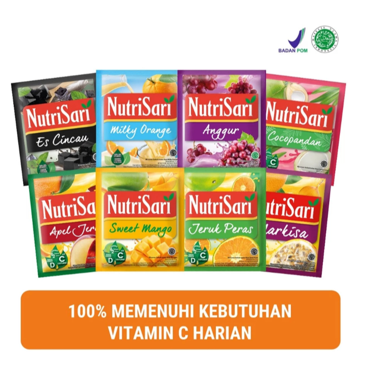 

NUTRI SARI MINUMAN SERBUK / 1 RENCENG ISI 10 PCS