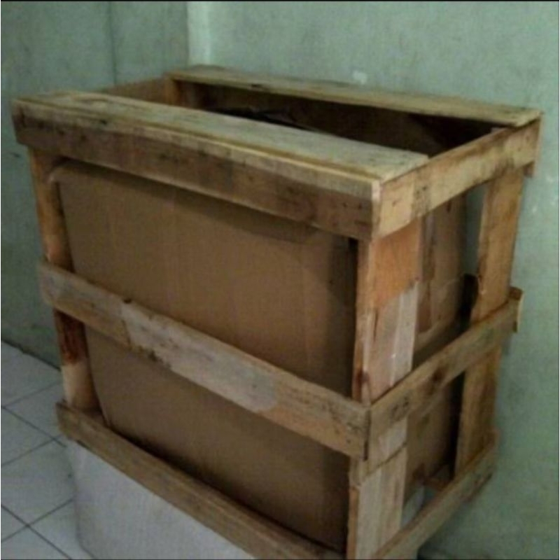 Packing Kayu Untuk Kulkas 2 Pintu / Lemari Es Side by side