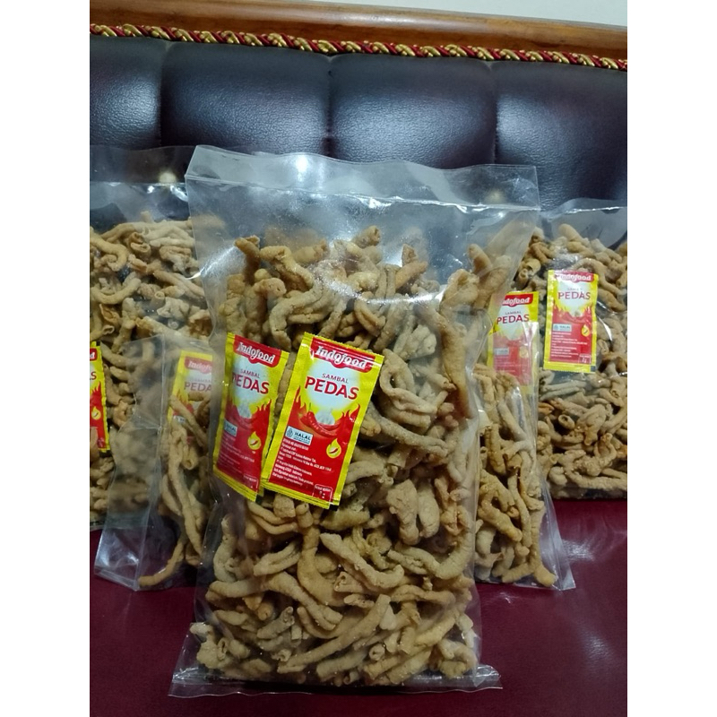

kripik usus 500g kripik usus renyah kripik usus + saos
