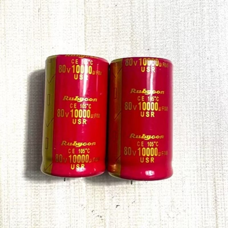 Elco 10000uf 80 Volt Rubycon merah/10000uf 100v Rubycon merah USR