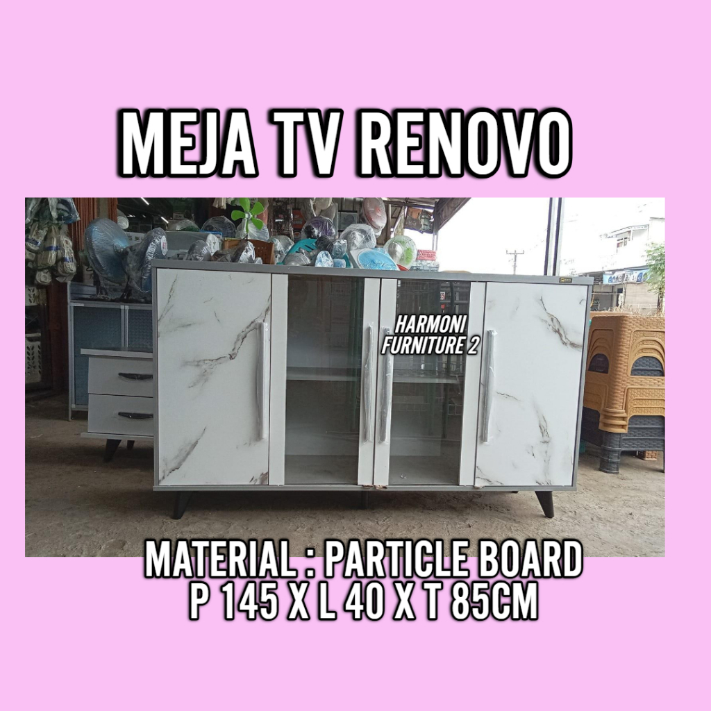 MEJA TV MINIMALIS KACA BUFET TV PENDEK RATA MINIMALIS KACA RAK TV 55 INCH FREE ONGKIR SERANG KOTA