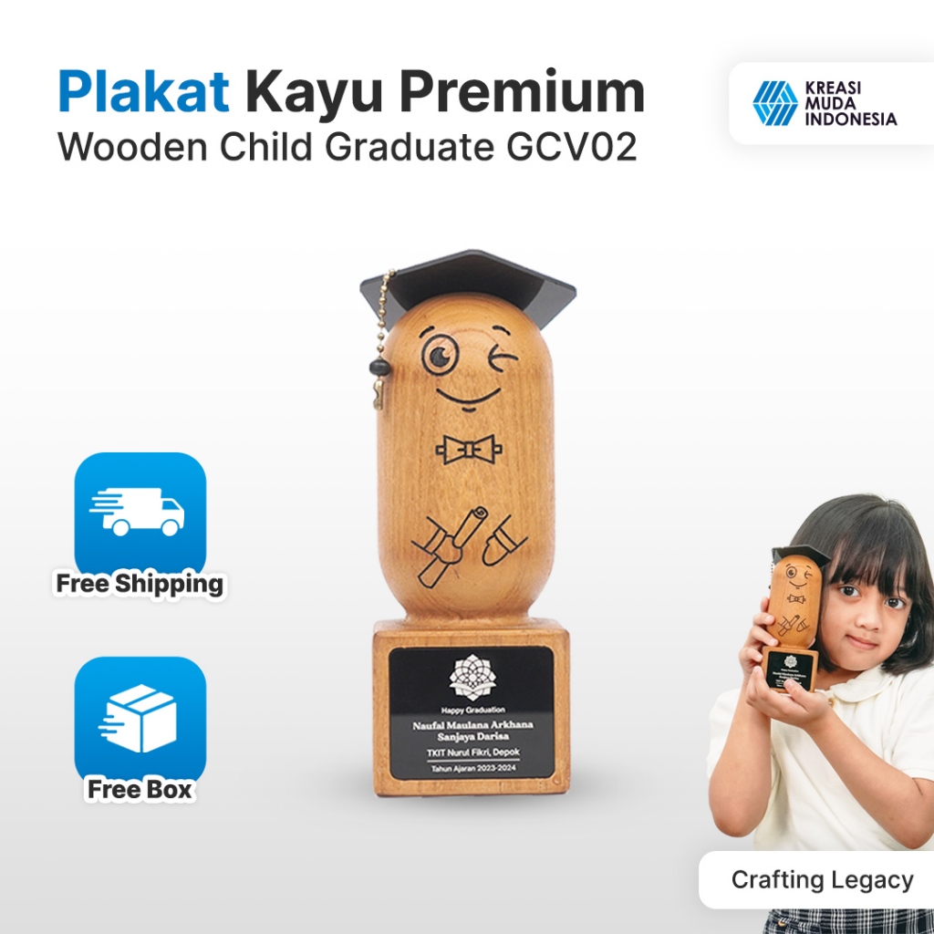 Piala Wisuda Tahfidz Bisa Custom Nama/Piala Wisuda Anak