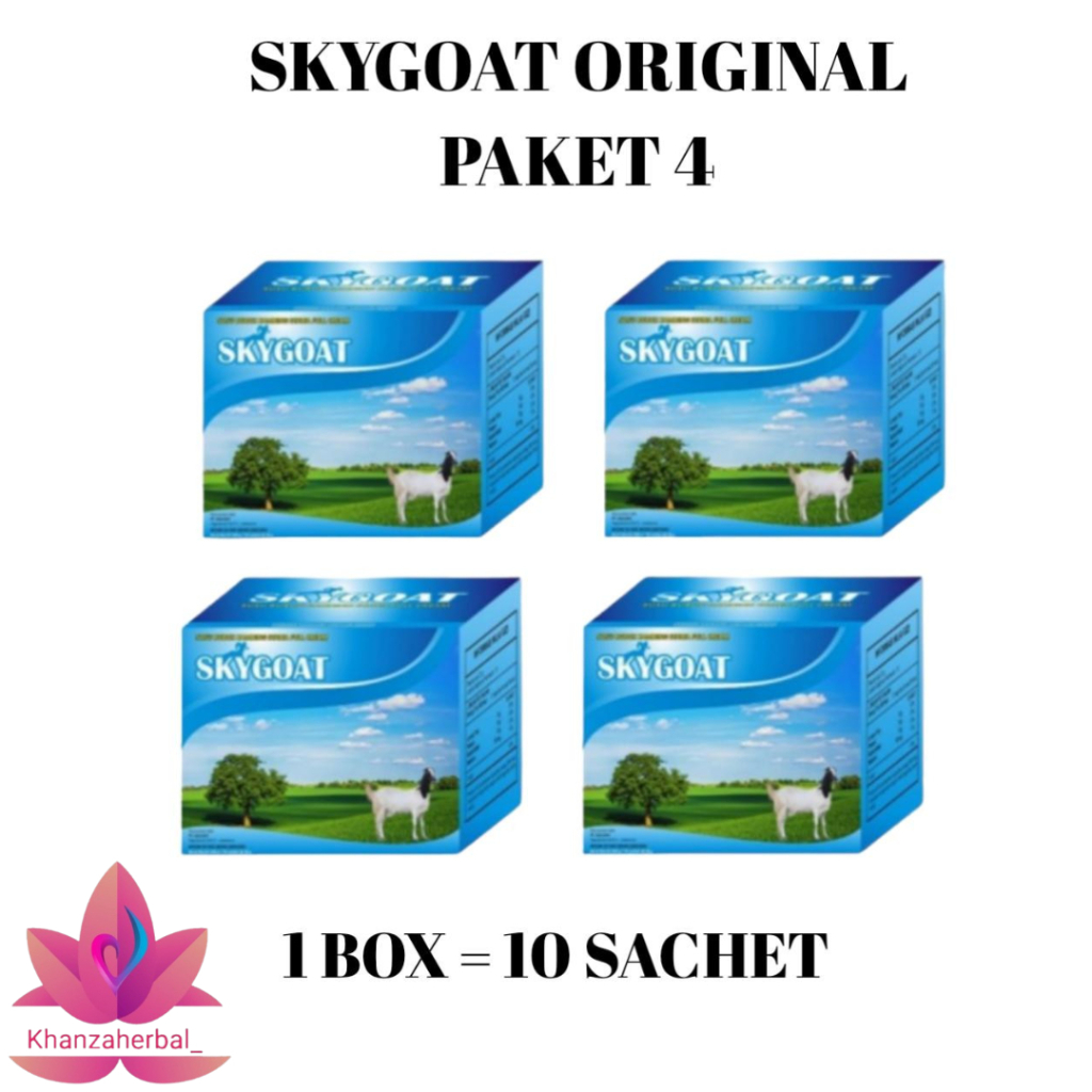 

Paket Hemat 4 Box Skygoat | Susu Kambing Etawa Bubuk | Sky Goat Original