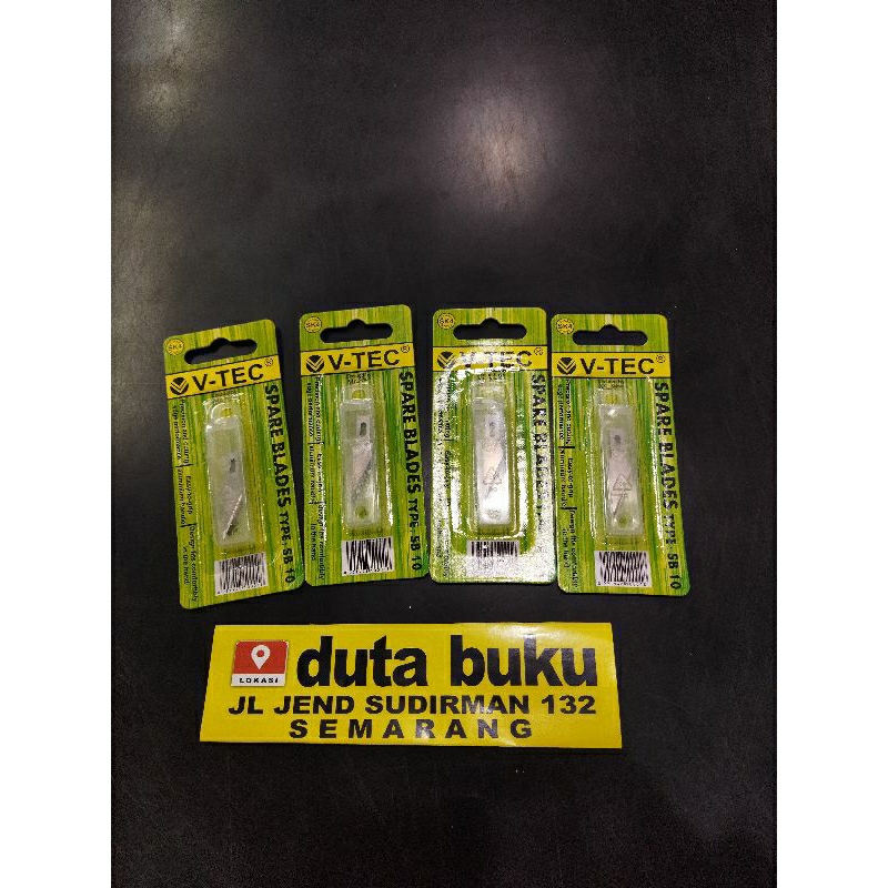 

Spare Blades Refil Isi Ulang Mata Pisau Ukir Craft Knife V-TEC SB 10 5Pcs