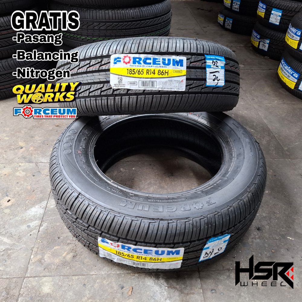 BAN STANDAR MOBIL CALYA, SIGRA, RING 14 LEBIH BESAR UKURAN 185 65 R14 FORCEUM TRIDEKA
