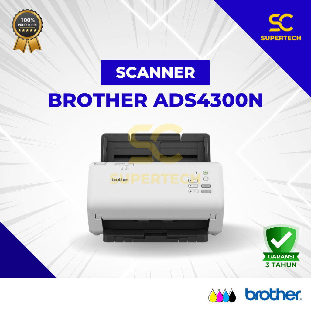 BROTHER Scanner ADS4300N Scanner Brother Network ADS 4300N ADS 4300 N