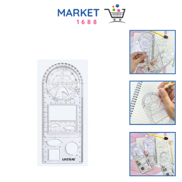 

Market1688 Penggaris Busur Derajat Rotary Multifungsi Penggaris Geometri Multifunction Geometric Ruler Penggaris Busur Derajat Template Gambar Matematika Alat Ukur untuk Perlengkapan Kantor Sekolah Siswa Seni