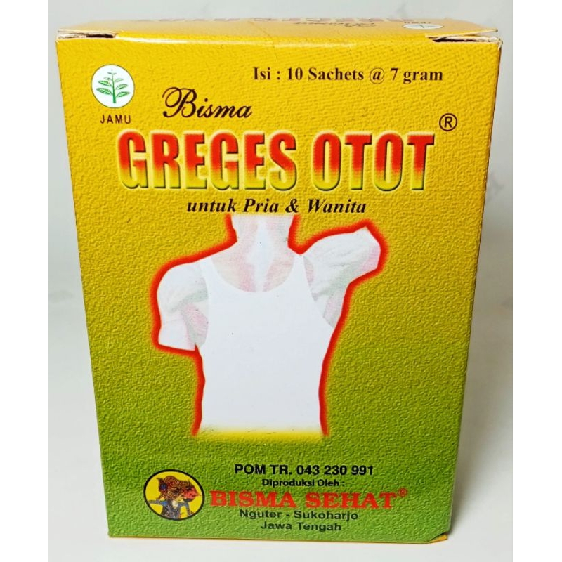 

JAMU GREGES OTOT ( ASAM URAT ) BISMA SEHAT KEMASAN DOS ISI 10 SACHETS