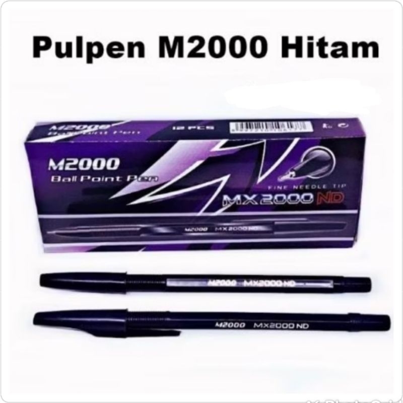 

Pulpen M2000 tinta hitam (1 pcs) / Pulpen hitam M2000 / Ball pen tinta hitam per pcs