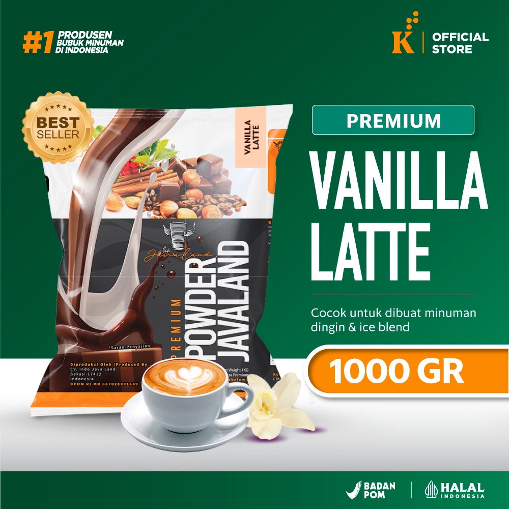

Bubuk Minuman Premium Vanilla Latte Javaland 1 kg