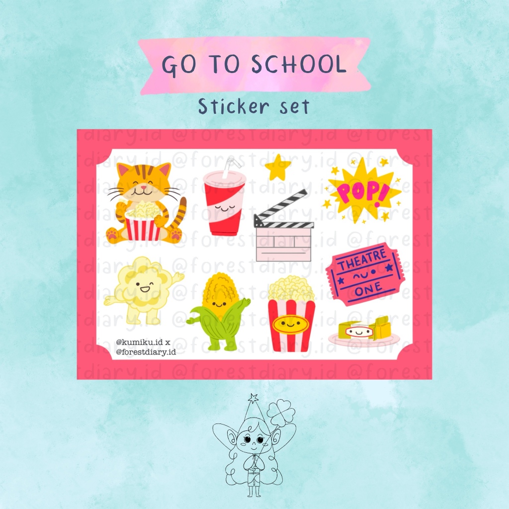 

Forest Diary Sticker - Popcorn