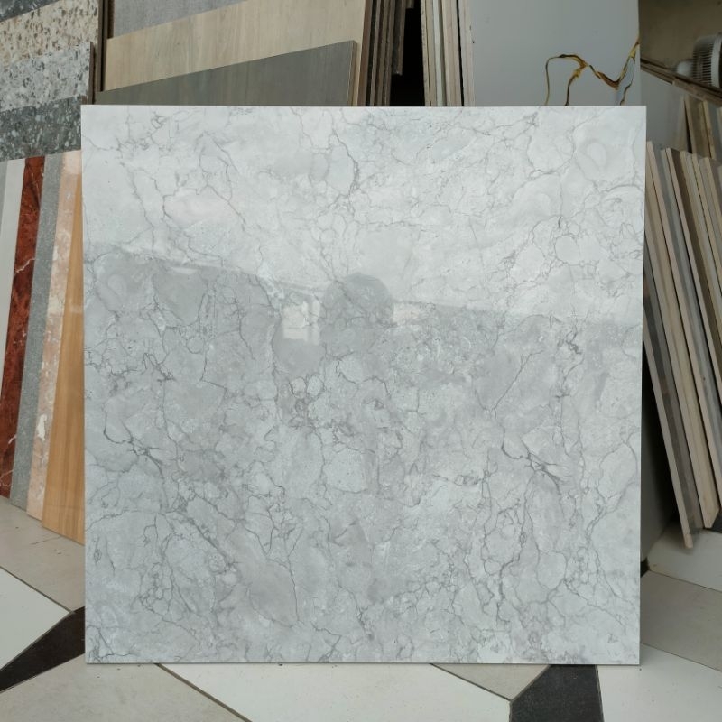 Granite Infiniti 60x60 Glass Polish Motif Marmer Russel Grey Granit Keramik