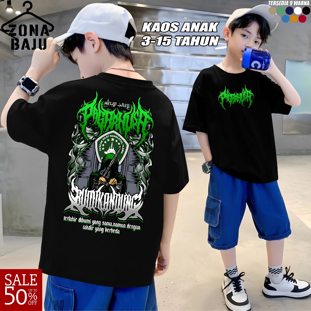 KAOS ANAK PAGAR NUSA HARDCORE FONT EDITION SABLON DTF DISTRO PENCAK SILAT IPSI KAOS SILAT INDONESIA