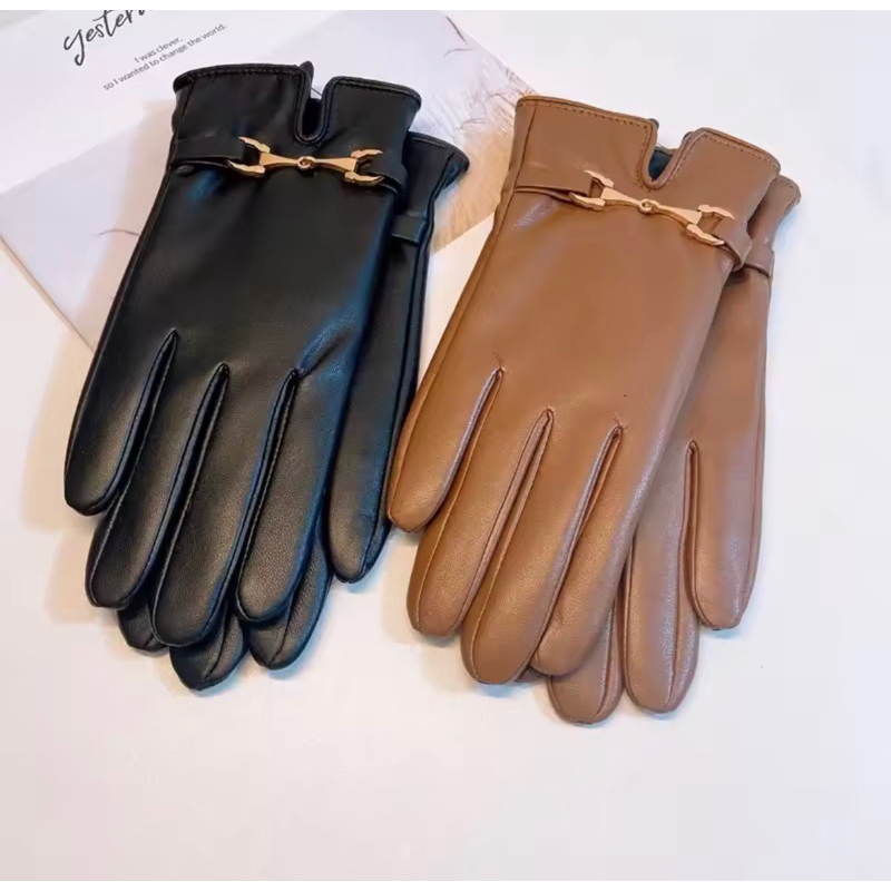 Sarung tangan Kulit Wanita Gloves Winter Premium