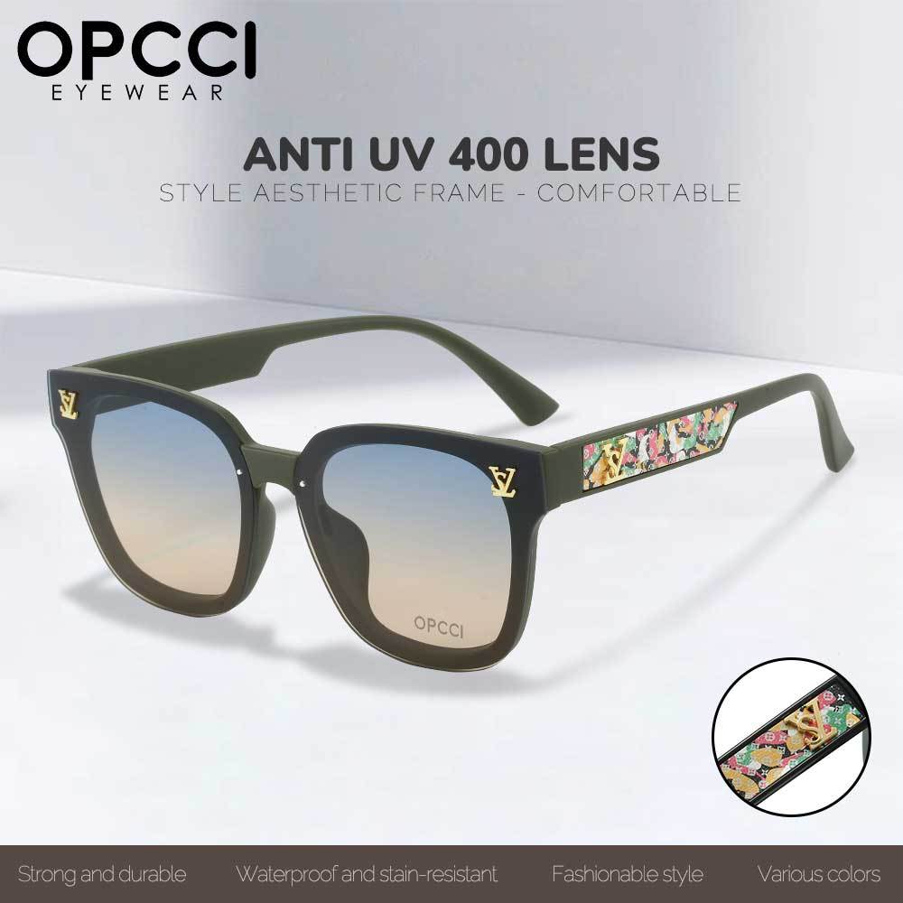 OPCCI Kacamata Sunglasses Kotak Anti UV 400 Bahan TR90 Style Kotak Fashion Pria Wanita Anti Silau Tr
