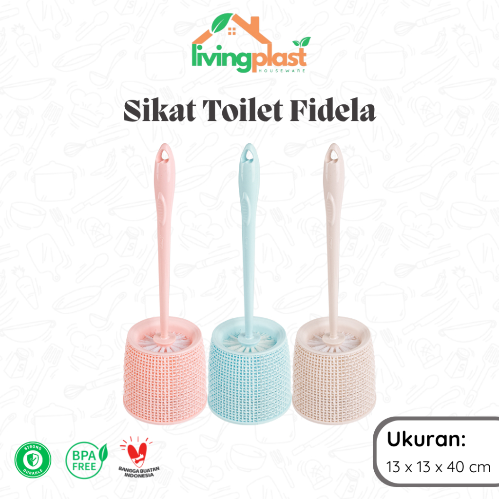 Sikat Toilet Fidela / Sikat Toilet Modern / Sikat Toilet + Tatakan / Sikat Closet / Sikat Bulat