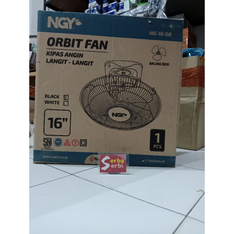 (16" ORBIT FAN) Kipas angin langit plafon