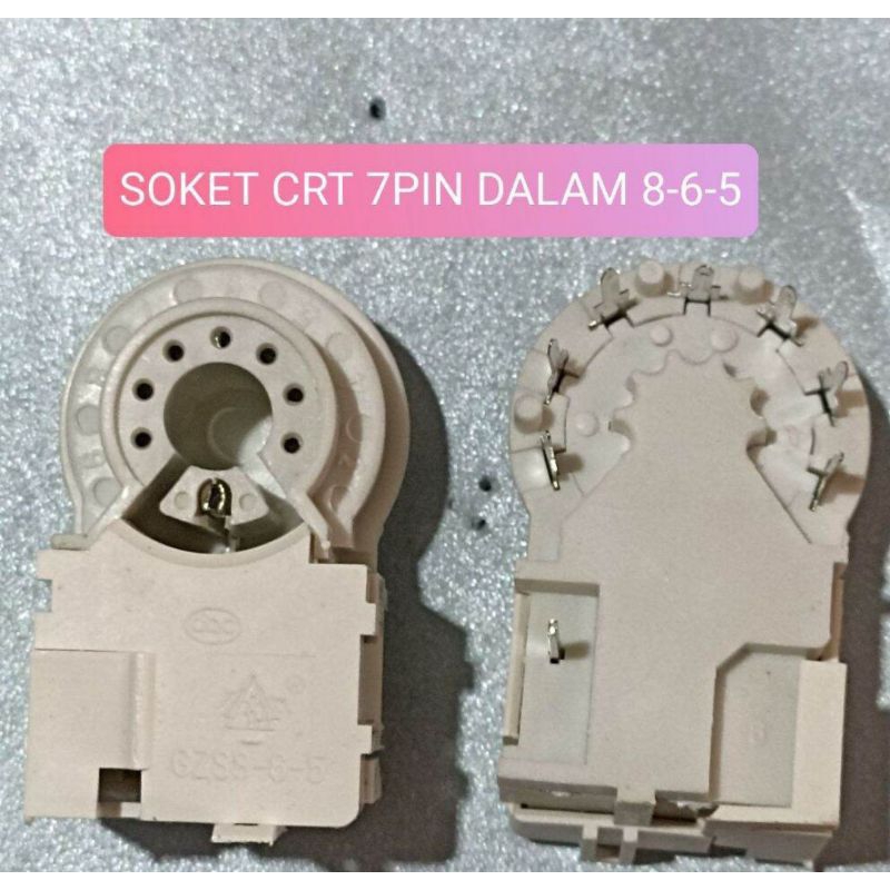 SOCKET CRT 7PIN DALAM 8-6-5 SOKET CRT 7 PIN DALAM