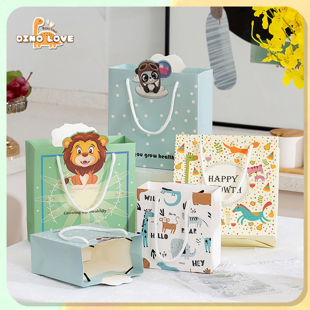 

Tas Kado Ulang Tahun Bag Motif Animal | Zoo Premium Quality Paperbag Gift Ultah Bag Kantong Kertas Tk Paud Pg