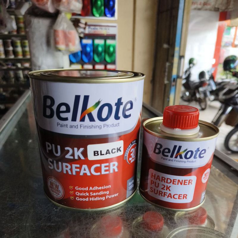 Belkote PU 2K Surfacer Black 1 kg