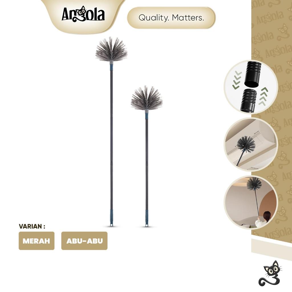 ANGOLA Sikat / Sapu Pembersih Langit-Langit Rumah / Sawang / Sarang Laba-laba D48 Sikat Dinding Serbaguna / Sikat Pembersih Debu / Sapu Pembersih AC Multifungsi / Sikat Super Multifunction Brush