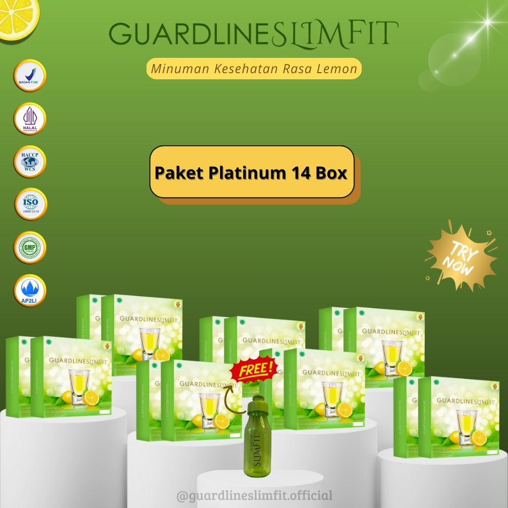 

Guardline Slimfit - Minuman Fiber Rasa Lemon Paket Platinum