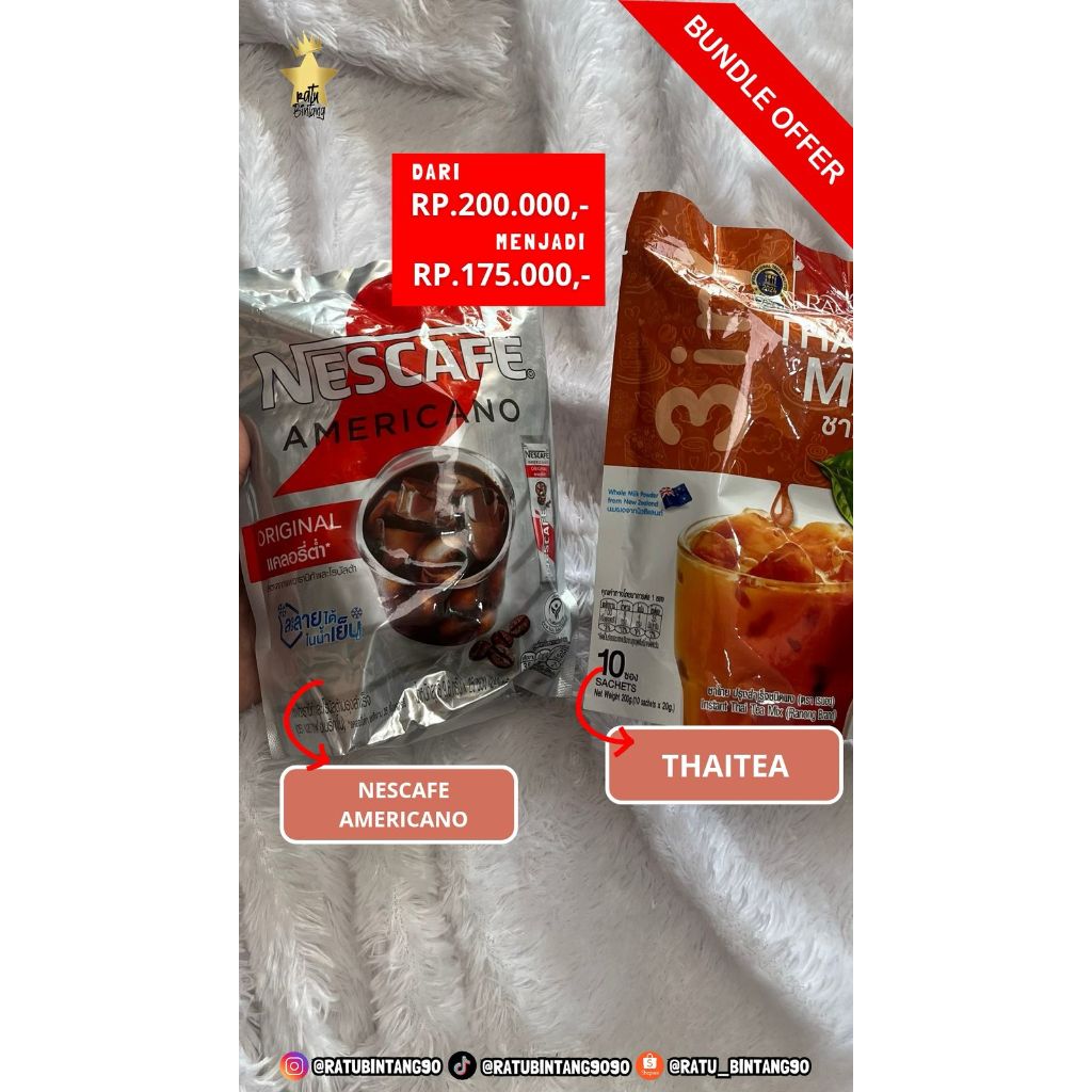

Paket Bundling (Nescafe Americano & Thai Tea Thailand)