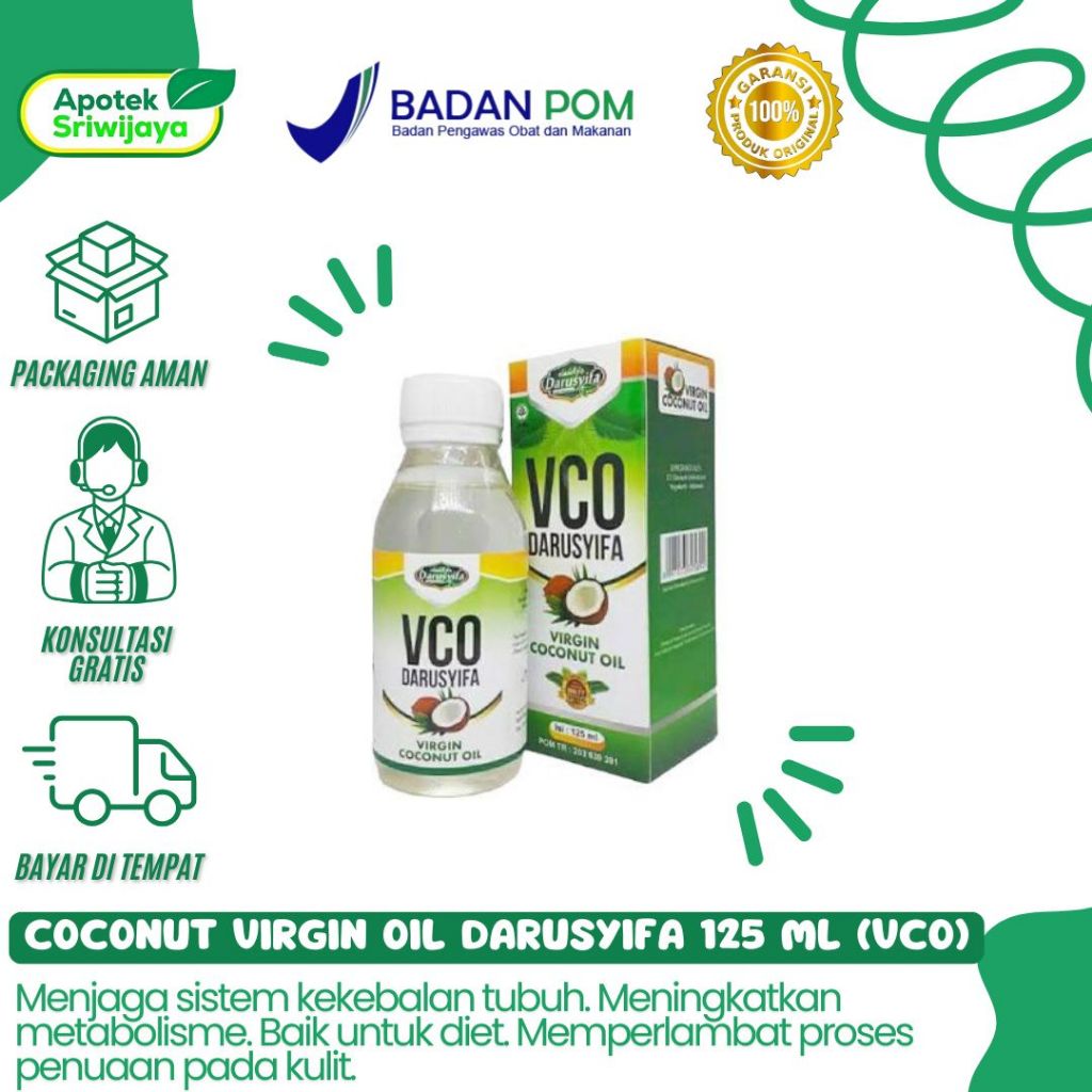 

COCONUT VIRGIN OIL DARUSYIFA 125 ML (VCO)