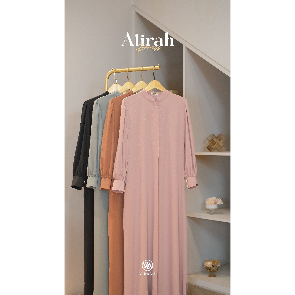 VHIANA ATIRAH DRESS PREMIUM GAMIS CASUAL NYAMAN By Vhiana