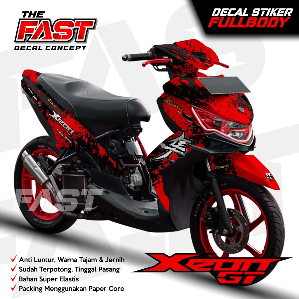 Decal Xeon GT 125 - Stiker Xeon GT 125 - Dekal Xeon GT 125 Full Body - Striping Xeon GT 125 Variasi 