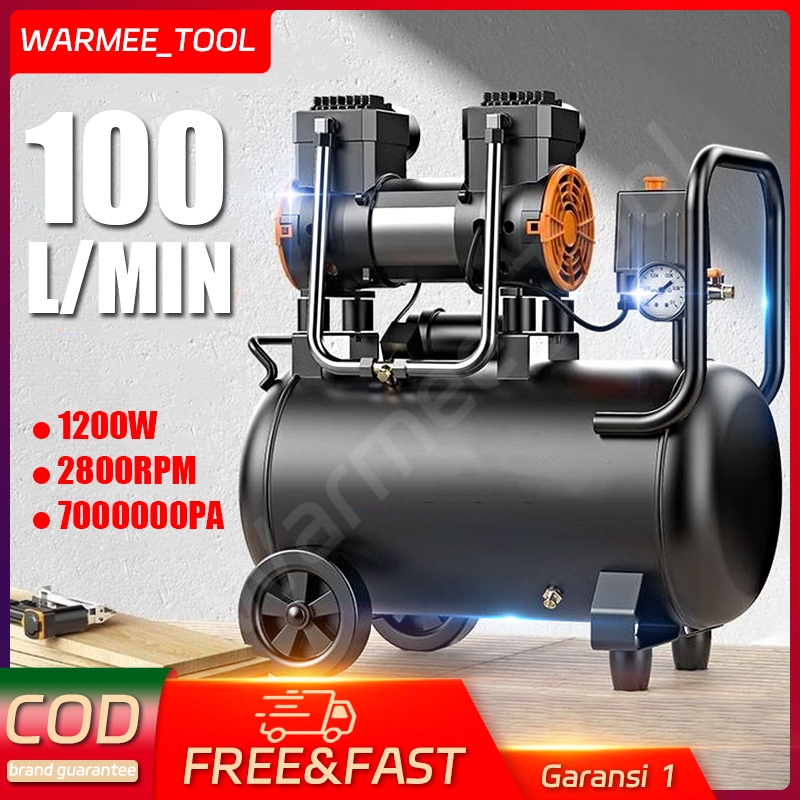 WARMEE Mesin Kompresor Angin Kompresor angin mini listrik 100L/min Kompresor angin mini listrik 1200