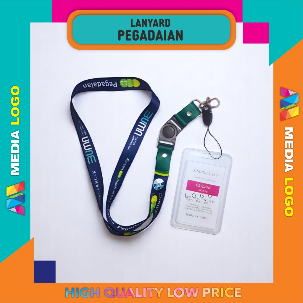 

Lanyard Idcard Printing Digital Pegadaian - Gantungan Strap Hp/Flashdisk