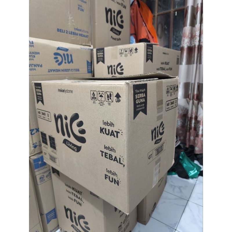 

kardus nice ukuran sedang 53 x 40 x 36. untuk packing atau pindahan