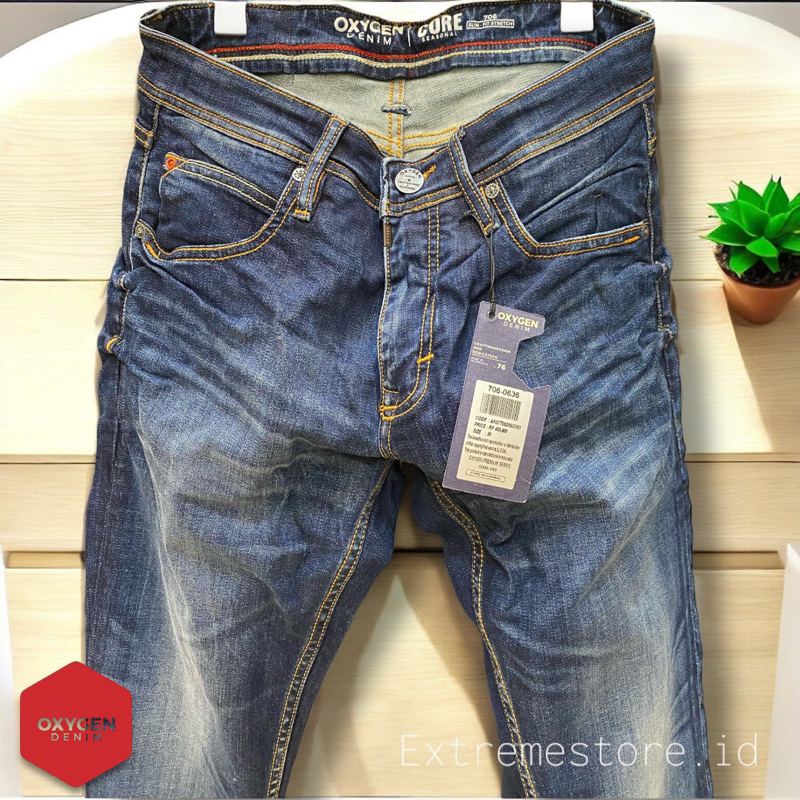 CELANA OXYGEN ORIGINAL.oxygen denim slimfit 706-0635