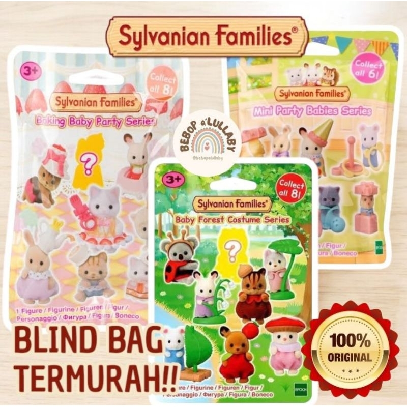 [TERMURAH] ORIGINAL SYLVANIAN FAMILIES BLIND BAG SACHET MAINAN MINI PARTY BABY SERIES BABY FOREST CO