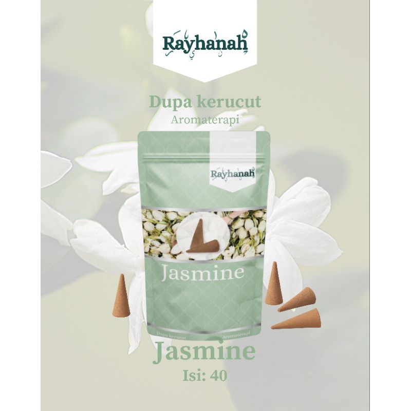 Dupa Kerucut Wangi Melati Jasmine | Aromaterapi | Bukhur kerucut