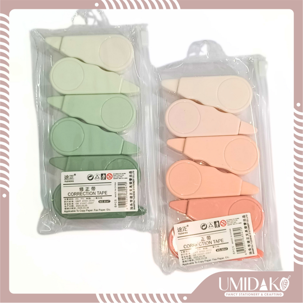 

[UMIDAKO] CORRECTION TAPE SET PASTEL MINI