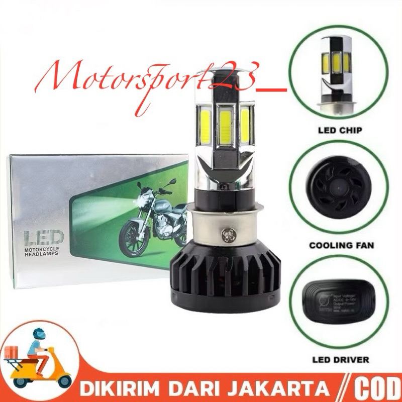Lampu Led 6 sisi RTD Rayton Original Lampu Depan RTD 6 sisi putih 35 watt AC/ DC 9-60 volt M02E Lamp