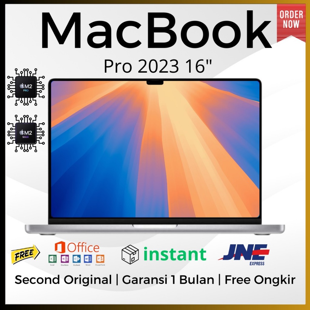 Macbook Pro M2 PRO 2023 16Inch Second Original