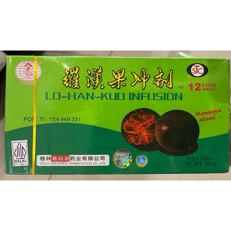 

STC Lo han kuo Manis Alami 12kotak 168gr