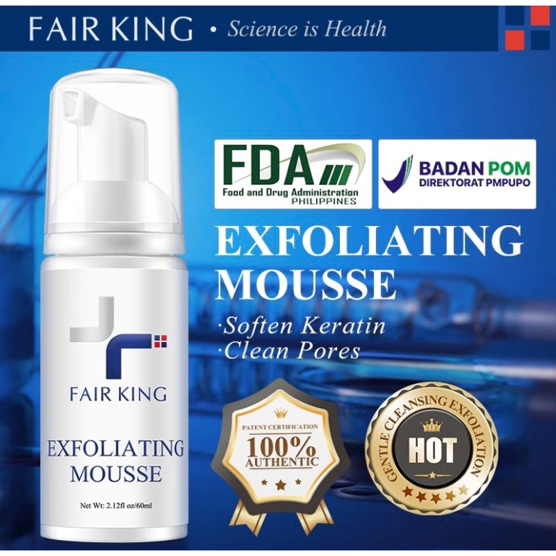 fair king exfoliasi mousse diskon new