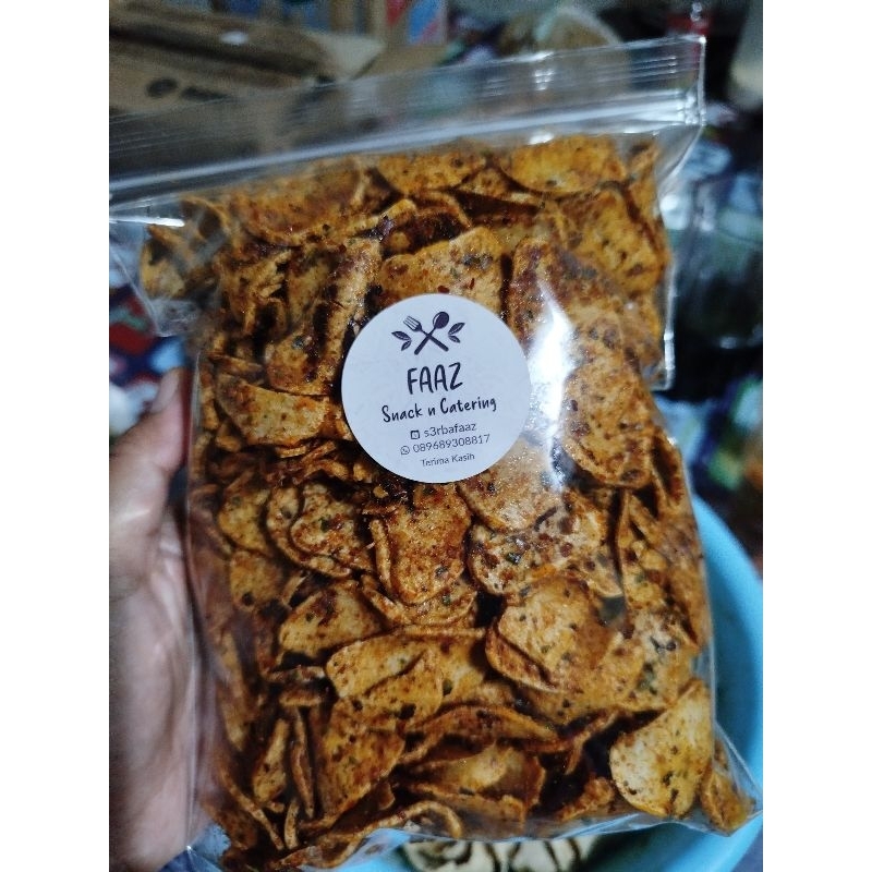 

Basreng PIPIH / LEBAR Super Kriuk Original / Pedas daun jeruk