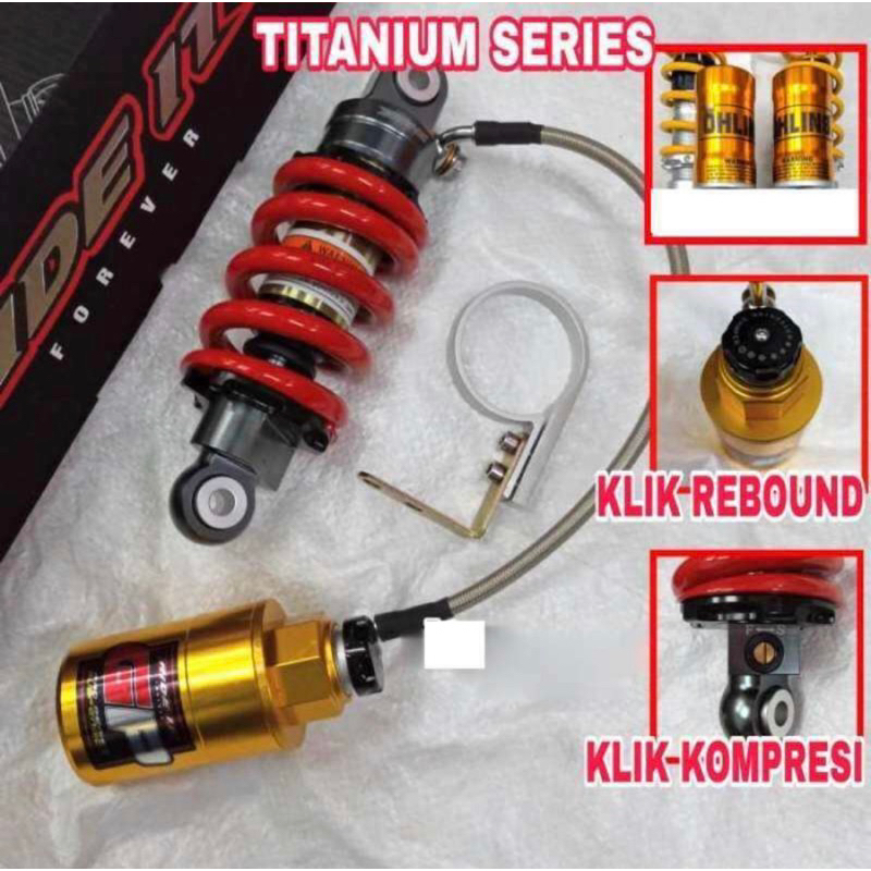 Shock breker jupiter mx 135 mx king mx lama 205mm shock tabung pisah ride it gp racing klik fungsi c