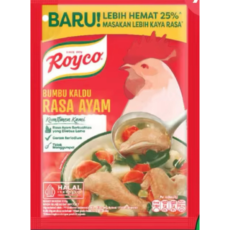 

ROYCO 220GR BUMBU KALDU AYAM PENYEDAP RASA ORIGINAL TERMURAH SURABAYA