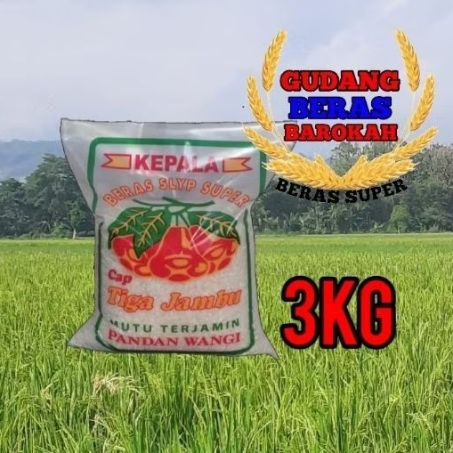 

BERAS PANDAN WANGI SUPER CAP TIGA JAMBU 3KG