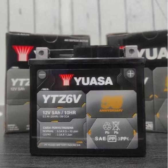 AKI MOTOR HONDA VARIO 125,150,160,PCX150,155,ADV 150 YUASA YTZ6V